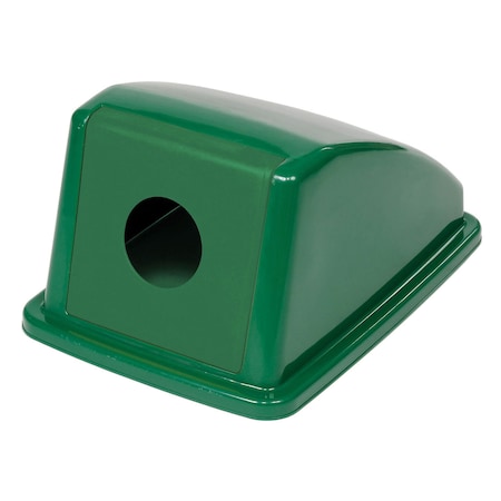 Global Industrial Recycling Bottle & Can Lid, Green, Plastic, 13 W/Dia 260592GN